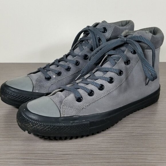 Chuck Taylor All Star High Top, Sharkskin Grey Suede, Mens Size 10 - Picture 1 of 12